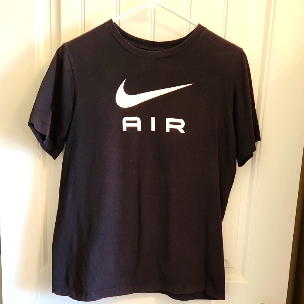 Nike Air Black Tee with White Logo